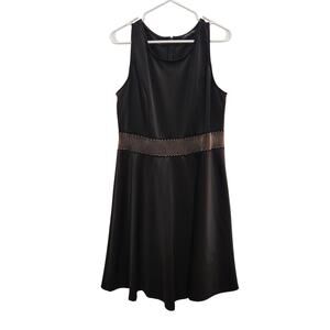 Fashion To Figure FTF Sleeveless Above The Knee Party A-Line Black Dress Size 1X